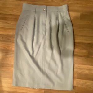 Jack Winter Light Blue Women's Wool Skirt Size 12